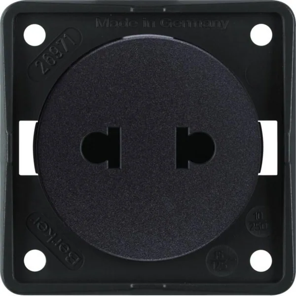Pistorasia Hager Integro Flow 2N/10A/250VAC EURO-US UR RUS