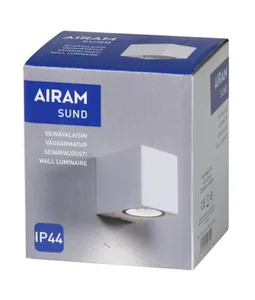 Seinävalaisin ulko Airam Sund IP44 - YLEISVALAISIN PINTA SUND IP44 GU10 GLC WH
