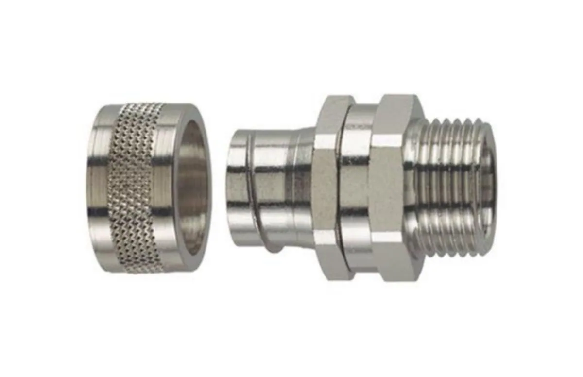 Suojaletkuliitin metalli PCS, HellermannTyton PCS40-SM-M40 SUORA M40 MS 2kpl