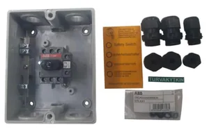 Turvakytkin vipu EMC ABB 3-napainen - TURVAKYTKIN VIPU EMC ABB ATEX EMC 3-NAP. 9KW 415VAC