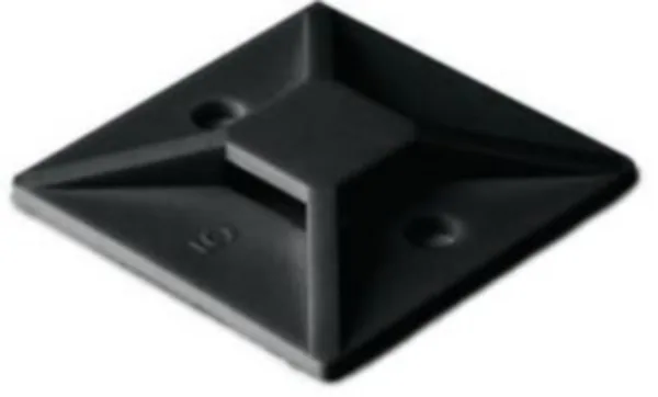 Johdinsideankkuri HellermannTyton MB-sarja HELLERMANN MB3A 19x19MUS 4.1mm 100kpl/PSS