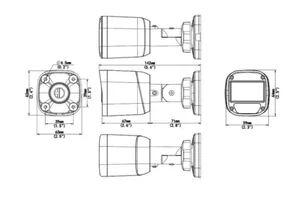 Kamera analoginen HD UNV - KAMERA ANALOGINEN HD UNV BULLET TVI/AHD/CVI/CVBS 5MP WL
