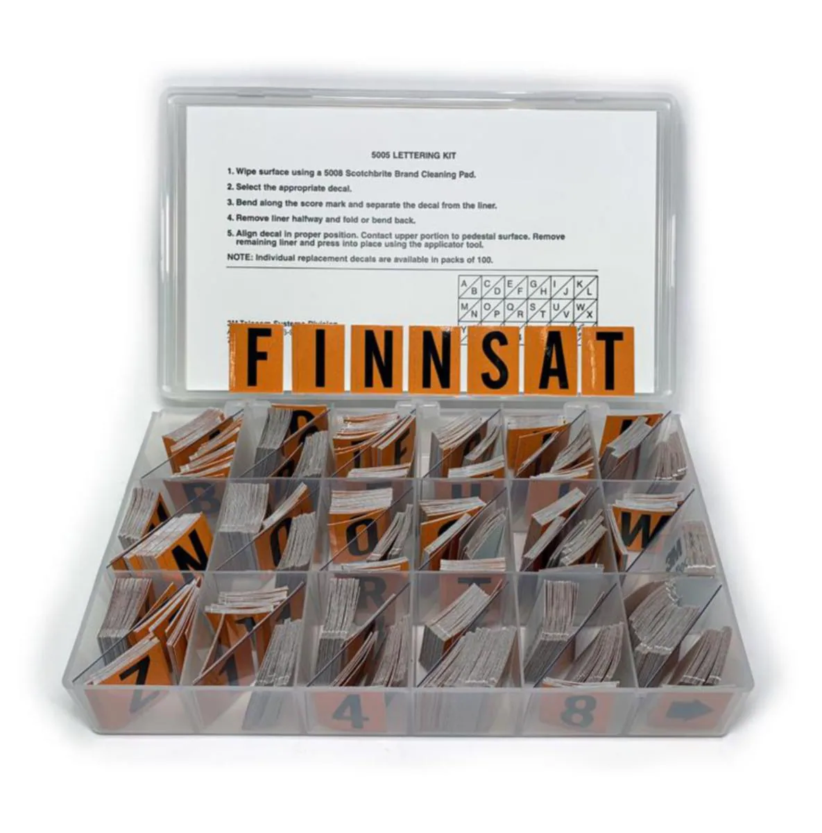 Merkintätarra Corning Scothlite 5005 MERKKILAJITELMA A-Z, 0-9