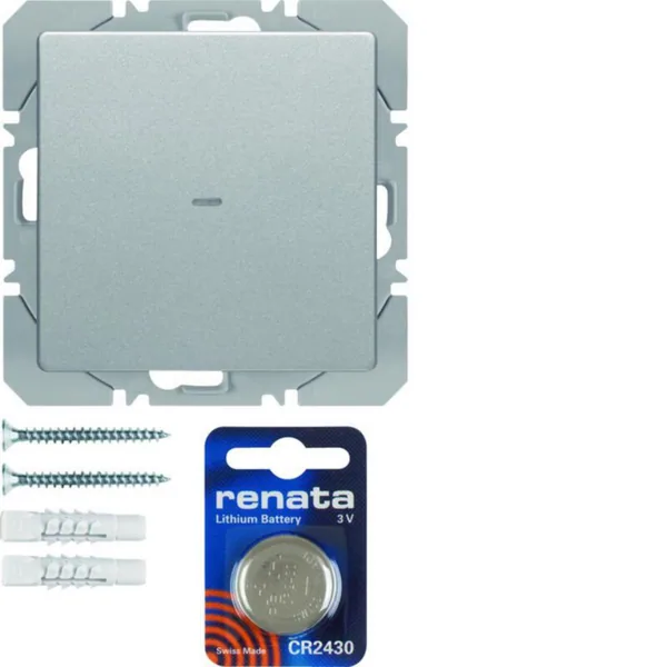 Painike langaton KNX Hager Q.1 1OS. PAR 3V QUICKLINK ALU