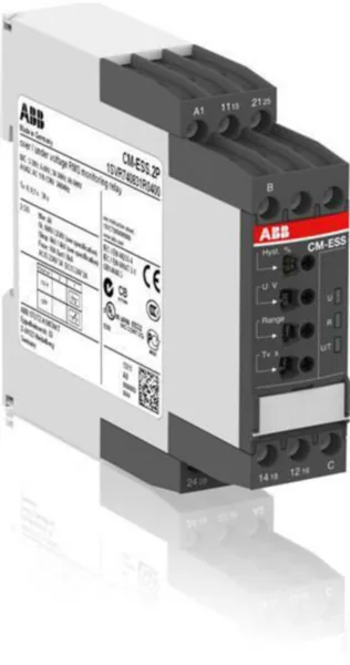 Valvontarele jännite ABB CM-ESS.2P, PIKAJOUSILIITÄNTÄ