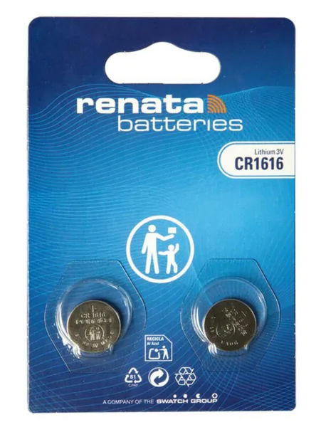 Paristo nappi lithium Renata CR1616/BP2 3V 50MAH BLISTER