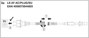Sähköinen lisätarvike Ledvance LEDstrip AC 230V - SÄHKÖINEN LISÄTARVIKE LEDVANCE LS AY AC/PLUG/EU