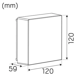Seinävalaisin ulko Hide-a-lite Pixo - SEINÄVALAISIN ULKO PIXO IP65 940LM 11W 2/3/4K BL DIM