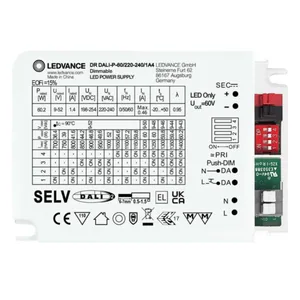 Elektroninen liitäntälaite Ledvance DR Performance DALI CC - ELEKTR. LIITÄNTÄLAITE LEDVANCE DR PFM 60W/220-240/1400MA DALI