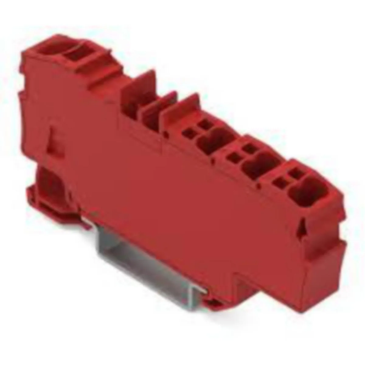 Haaroitusliitin Wago 1X6(10)MM²/6X1.5(2,5)MM², PUN – punainen