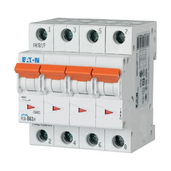 Johdonsuojakatkaisija Eaton Xpole PLS6-C63/4-MW