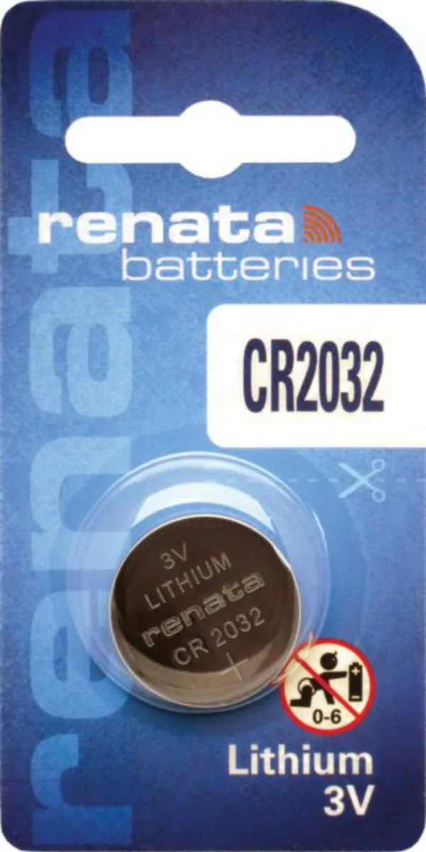 Paristo nappi lithium Renata CR2032/BP1 3V/225mAh BLISTER