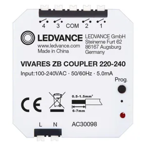 Ohjauskomponentti Ledvance VIVARES Zigbee - OHJAUSKOMPONENTTI LEDVANCE VIVARES ZB PB COUPLER