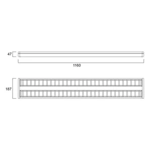 Pinta-/ripustusvalaisin Sylvania Rana LED - PINTA-/RIPUSTUSVAL. RANA LED 0051493 1200 54W 4K 1-10 VA
