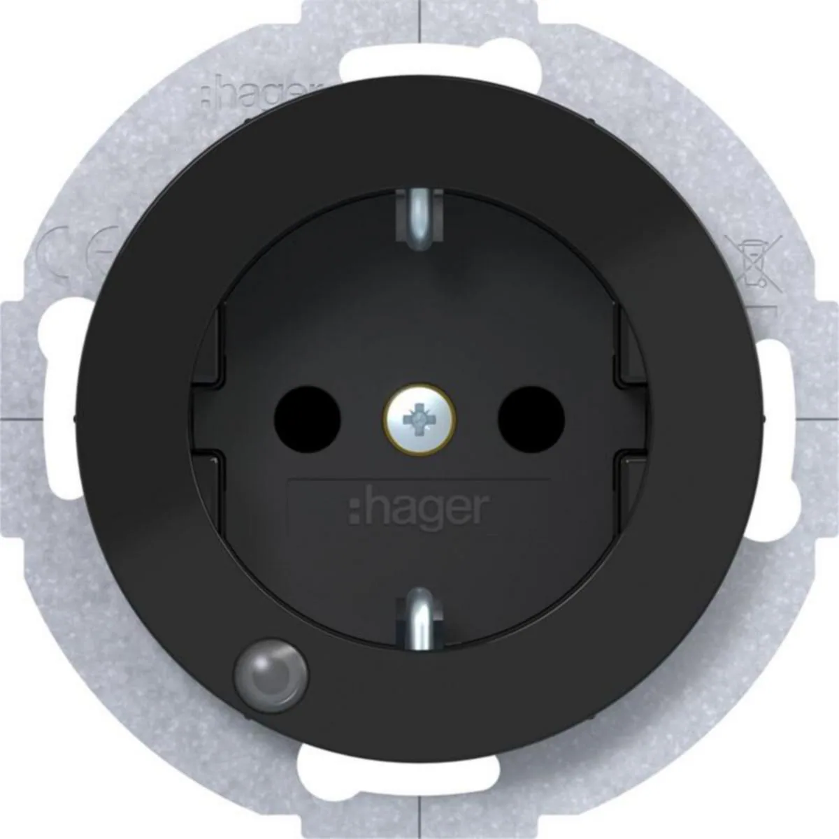 Pistorasia Hager R.1 1S/16A UKR or.light black