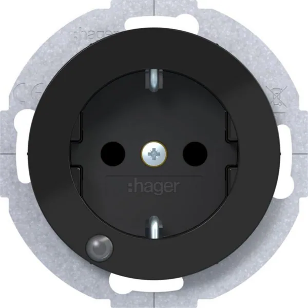 Pistorasia Hager R.1 1S/16A UKR or.light black