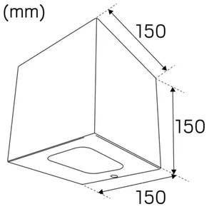 Seinävalaisin ulko Hide-a-lite Cube XL I - SEINÄVALAISIN ULKO CUBE CUBE XL I VALKOINEN 3000K
