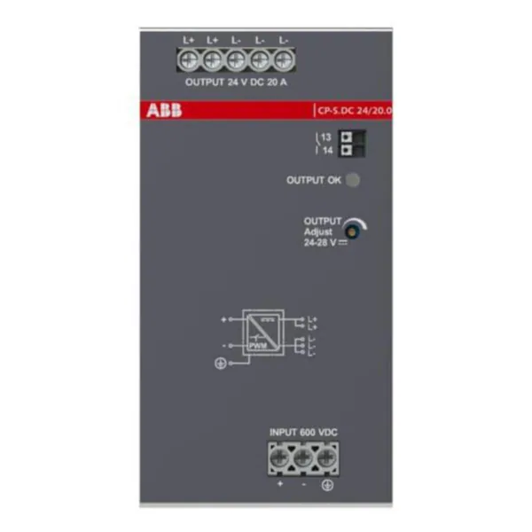 Teholähde ABB CP-S-sarja DC-DC, 24V, 20.0A