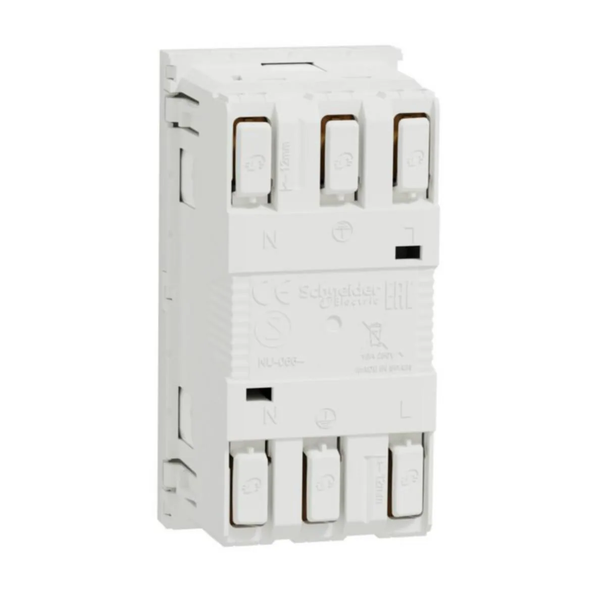 Kanavapistorasia Schneider Electric Unica System+ 2XSCHUKO KANAVA PR VALK – valkoinen