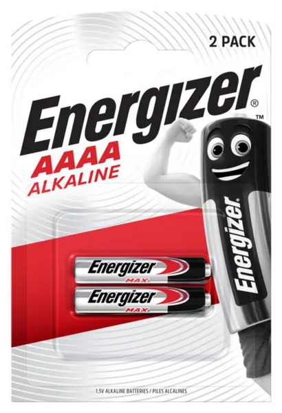 Paristo alkali Energizer Max AAAA/LR61 2-PAK