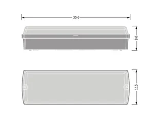 Pinta-asennusvalaisin Ledvance Bulkhead Value - PINTA-AS.VALAISIN LEDVANCE BLKH RECT 8W CCT PS BK