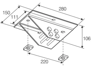 Kattokiinnike Systemal Presto - KATTOKIINNKE SYSTEMAL PRESTO NSH17 KATTOKIINNIKE 17KN