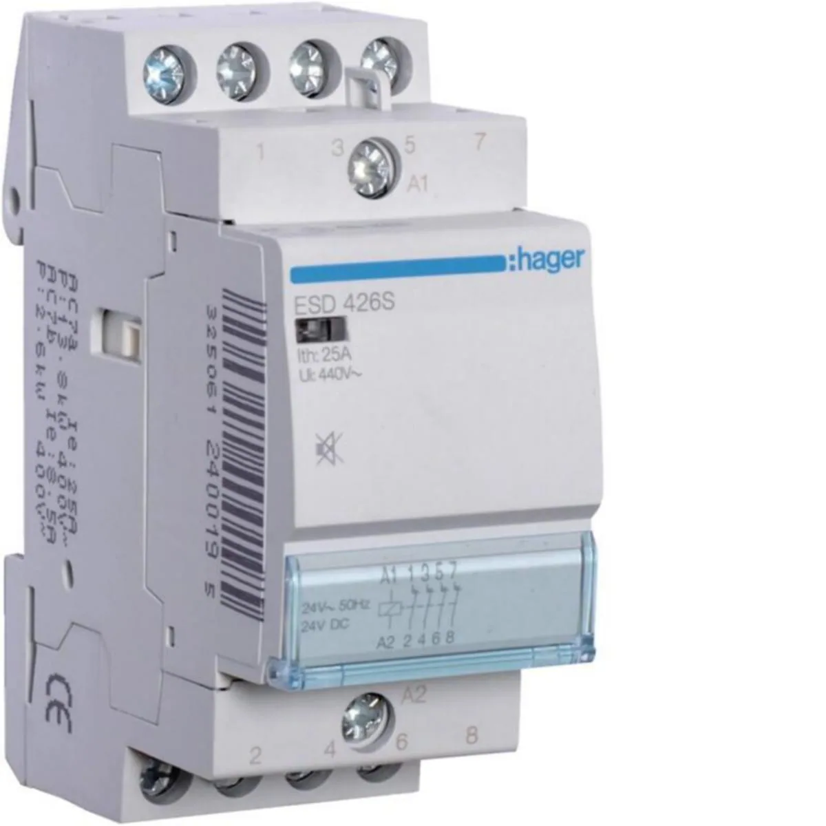 Kontaktori Hager Hurinaton ESD426S 4A 25A K.24VAC HUR