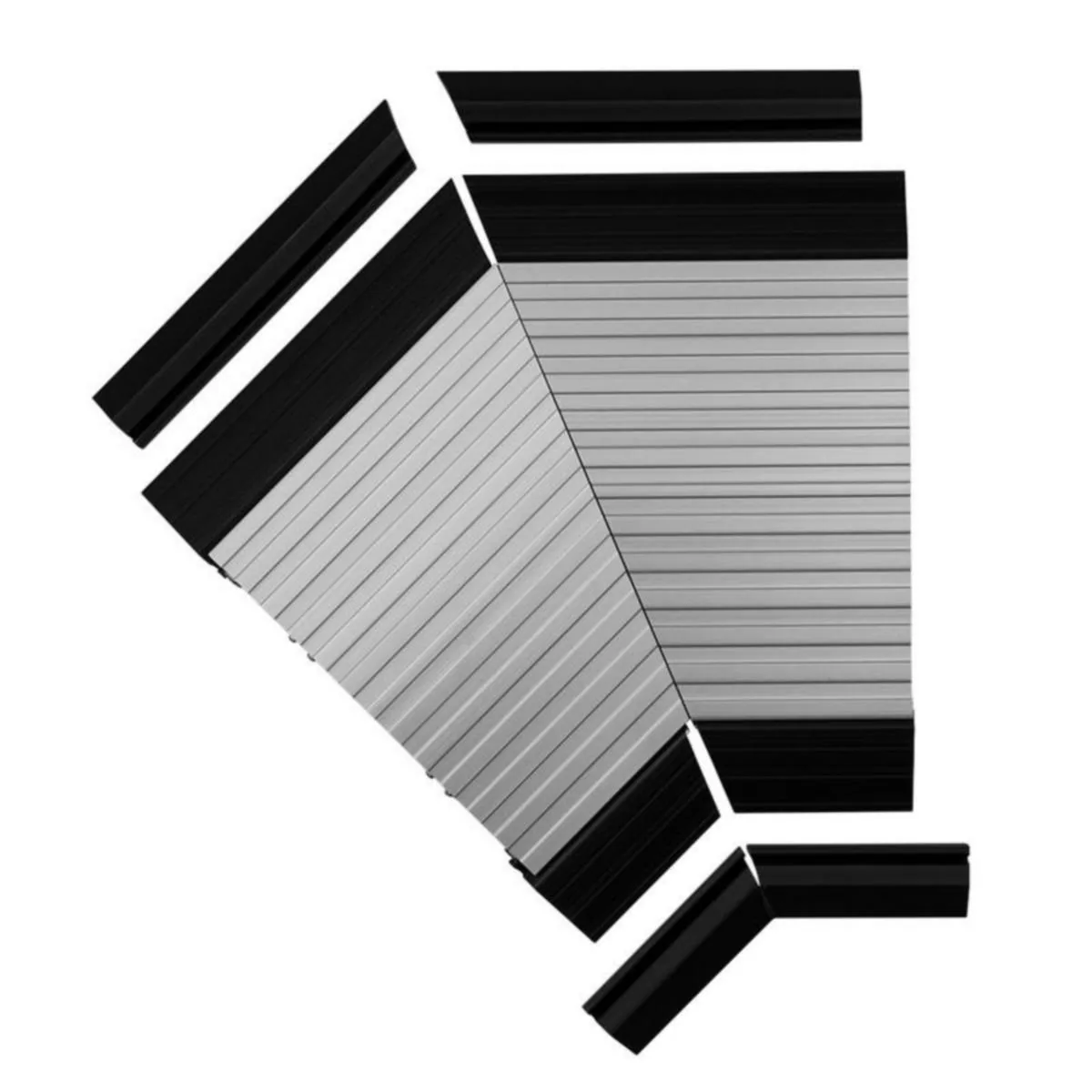 Lattiakanava FSR Smart-Way 45deg. corner aluminum
