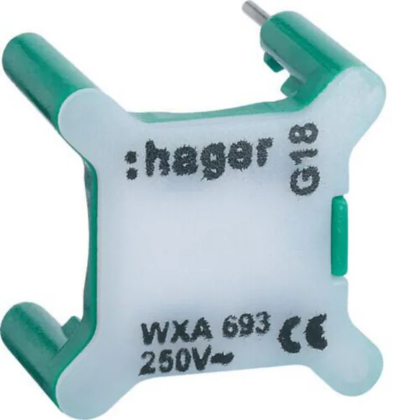 Merkkilamppu Hager Gallery WXA693 LED 0.5MA 230V VIHREÄ