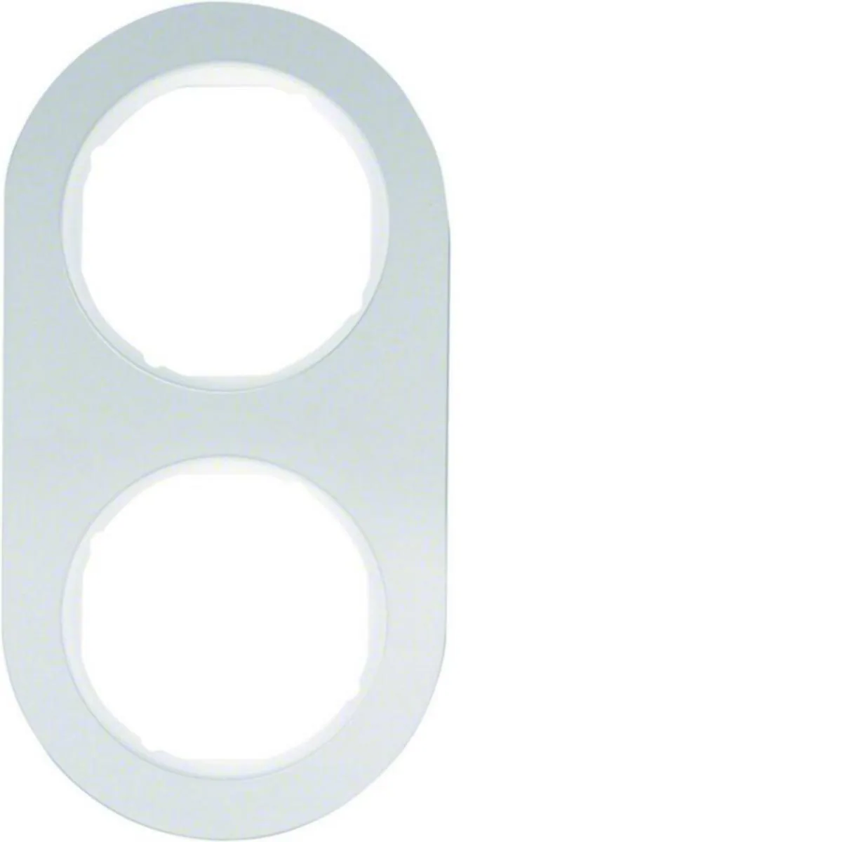 Peitelevy Hager R.classic 2f An-Al/white – alumiini