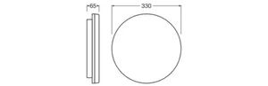 Pinta-asennusvalaisin Ledvance Surface Performance - PINTA-AS.VALAISIN LEDVANCE SF FLAT RD 330 19W CCT ML
