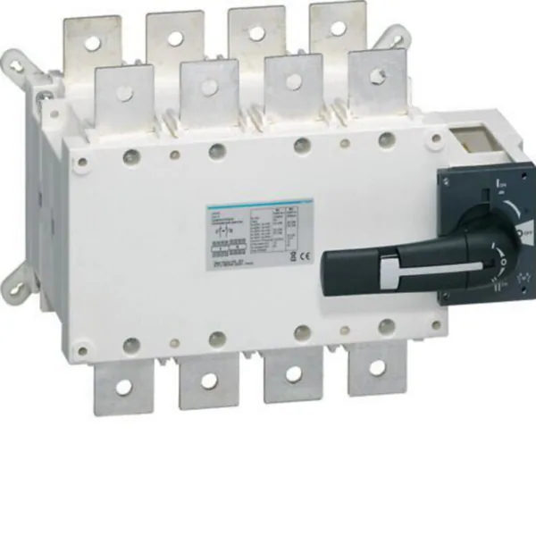 Verkonvaihtokytkin Hager HI458 4N 1-0-2 630A 690VAC