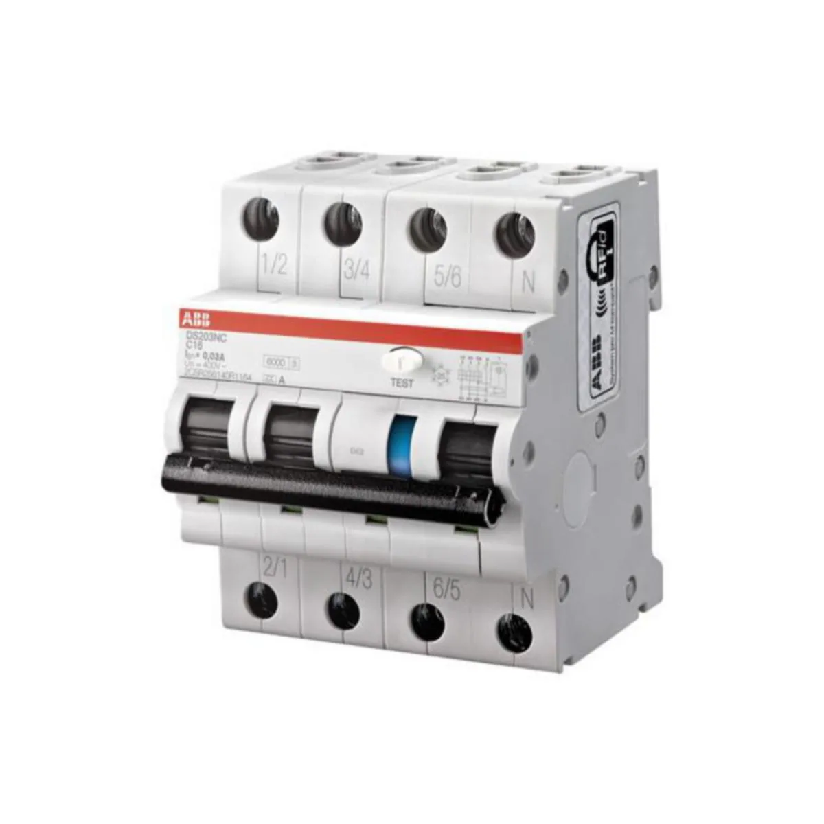 Vikavirtajohdonsuojakatkaisija ABB DS200 DS203NC-C32A30 4P C 32A 30MA