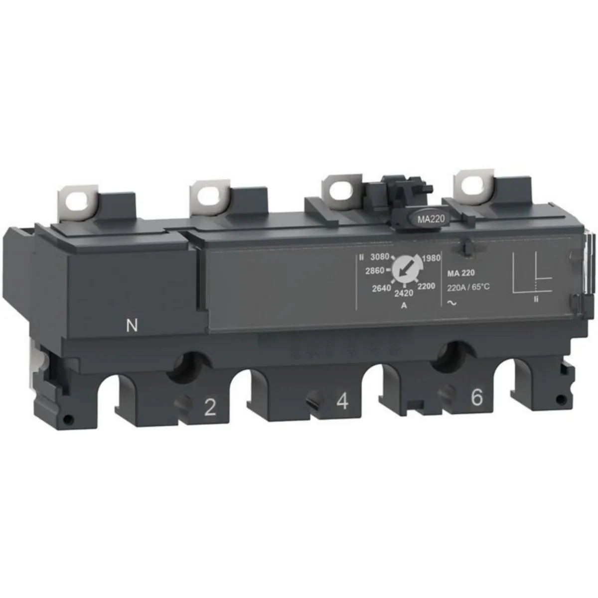 Kompaktikatkaisijan suojarele Schneider Electric ComPactT MA 4P - KOMPAKTIKATK.SUOJARELE COMPACT MA100 100A 4P3D NSX100-250