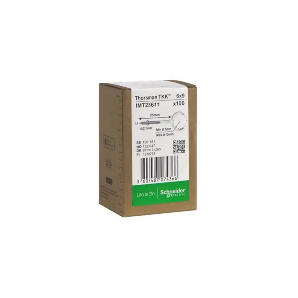 Lyöntikiinnike Schneider Electric Thorsman TKK Naulalla 7-10 2.1X25MM VA