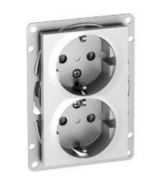 Pistorasia ELKO Plus 2 ja 3 upotettava 2S/16A/250V/IP20 UKR ALU