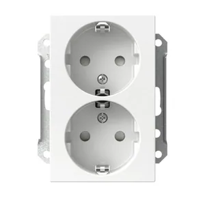 Pistorasia Schneider Electric Exxact 2-osainen keskiölevyllä - PISTORASIA EXXACT 2S/16A/IP20 2X UKJ VAL