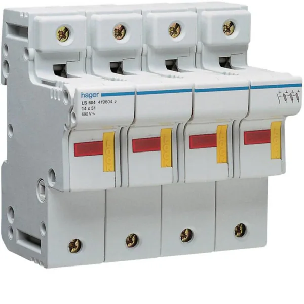 Putkisulakealusta Hager LS604 3+N L51 PUTKISUL