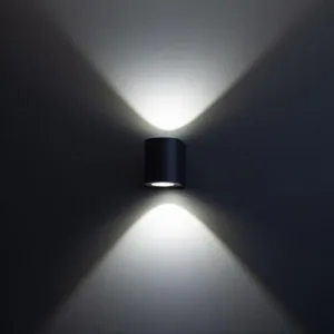 Seinä/kattovalaisin ulko FTLight Diva - SEINÄ/KATTOVALAISIN ULKO DIVA 2X5W LED MUSTA 4K