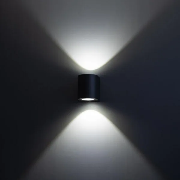 Seinä/kattovalaisin ulko FTLight Diva 2X5W LED MUSTA 4K