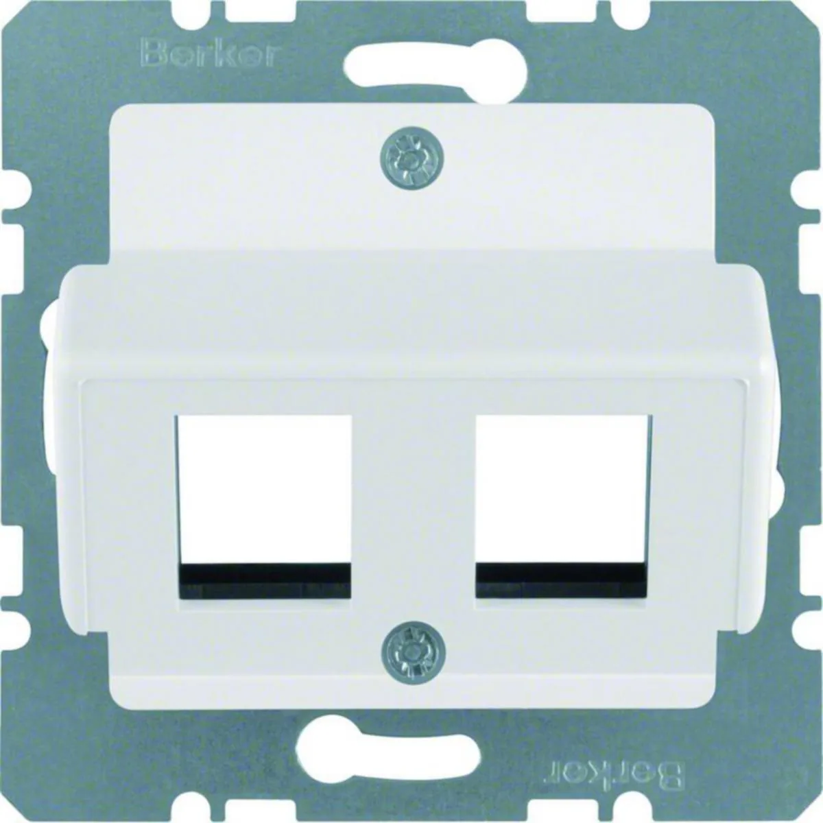 Telerasia Hager S.1 2XRJ45 AMP-LIIT. VAL – valkoinen