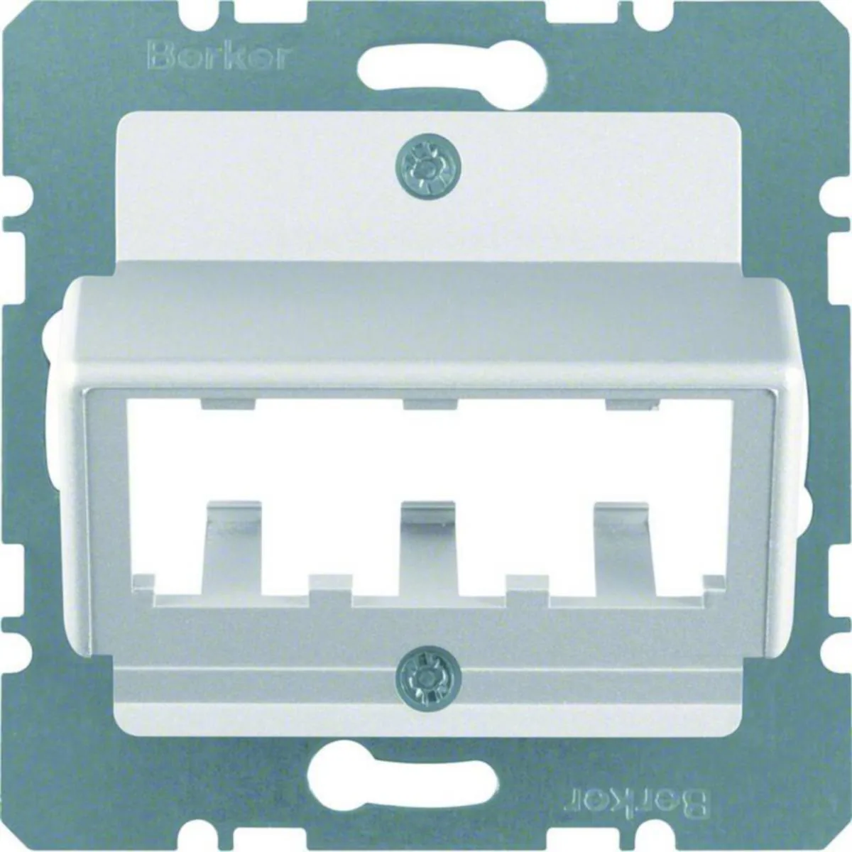 AV-rasia Hager S.1 3 MINI-COM MODUULILLE ALU – alumiini