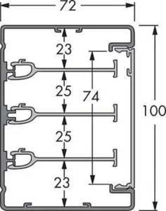 Johtokanava Schneider Electric Thorsman INKA - JOHTOKANAVA THORSMAN INKA U 100X72X2500 AL VAL
