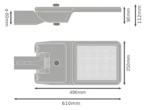 Katuvalaisin Ledvance Streetlight Flex - KATUVALAISIN STREETLIGHT FLEX SL FLEX 90W 730 RV25ST 2XZHAGA