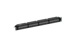 Paneeli 19" Netconnect Cat6A STP kalustettu - PANEELI 19" CAT6A NETCONNECT KALUSTETTU SL 1U STP 48/48