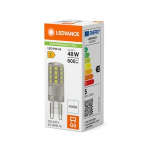 Pienoislamppu Ledvance Performance Special PIN - PIENOISLAMPPU LEDVANCE PIN 4,5W/840 600LM G9 CL
