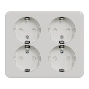 Pistorasia Schneider Electric Exxact 4-osainen IP21 - PISTORASIA EXXACT 4S/16A/IP21 PPJ 2X VAL