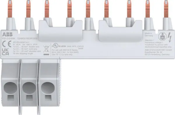 Virtakisko ABB MS116/132 65A, 3X
