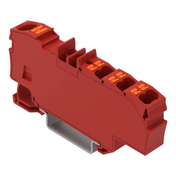 Haaroitusliitin Wago Topjob S 1x6(10)mm2/6x1.5(2,5)mm2red