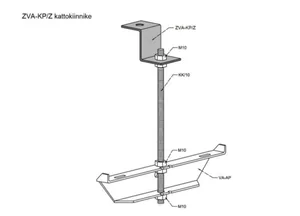 Kattokiinnike SKT ZVA-KP/Z - KATTOKIINNIKE SKT ZVA-KP/Z FE KZN HDG